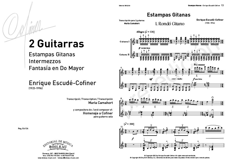 Obra d’Enrique Escudé-Cofiner - Arranjaments (2022)